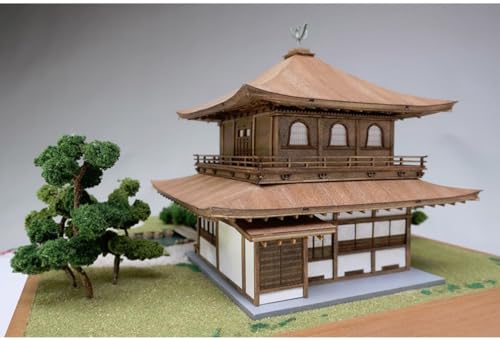 Woody Joe 1/75 Jisho-ji Temple Ginkakuji Wooden Model Assembly Kit (Building)
