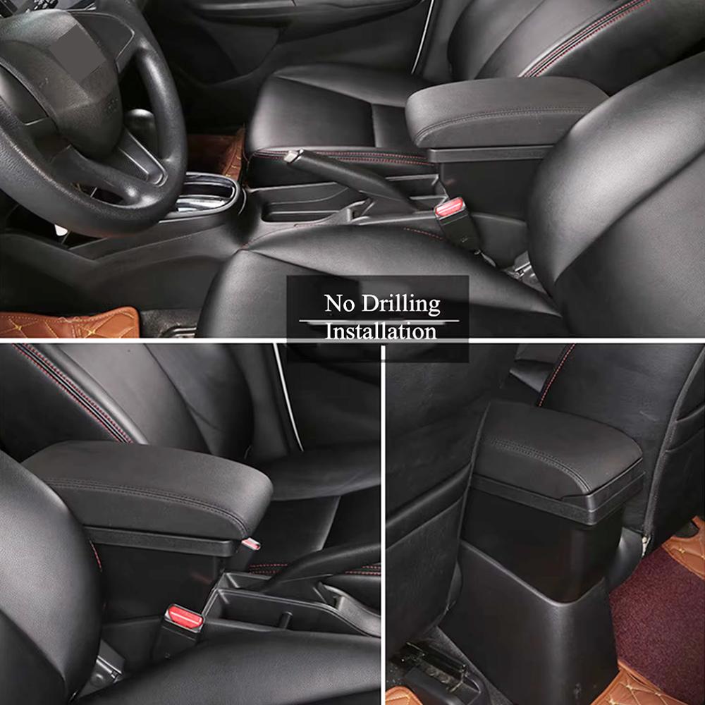 Car Center Armrest Box Assembly Storage Box with USB Ports for Suzuki Jimny 2019-2023 JB74 Retrofit Parts Interior Accessory