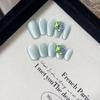 Pure Hand-made Phototherapy Wear Nail Tablets Qingti Jasmine Wear Nail Finished Product Reusable Nail Patches