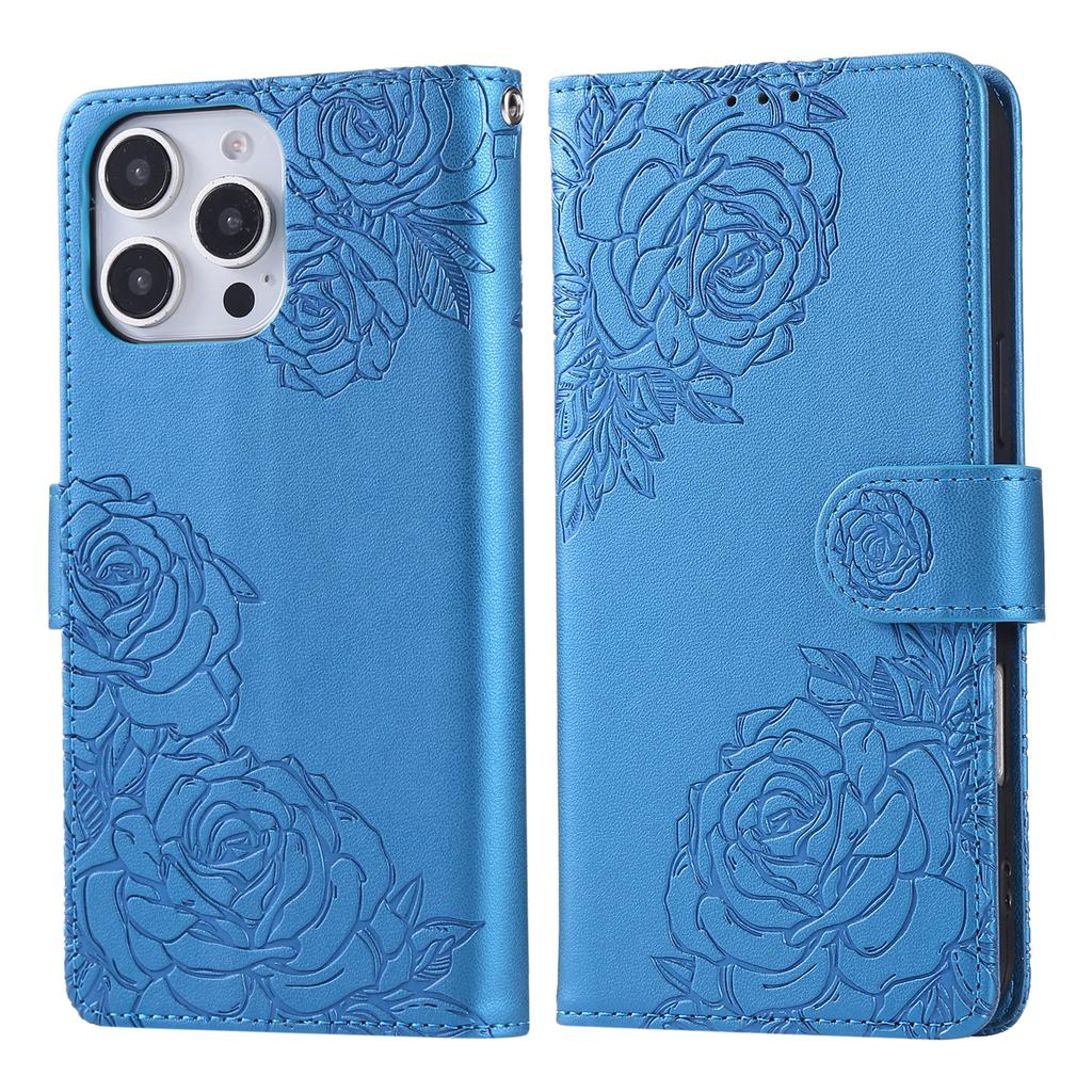 Luxury Fashion Flower Pattern Leather Case For iPhone 16 15 14 13 Pro Max 14 15 16 Plus 16e Business Flip Wallet Card Solt Cover