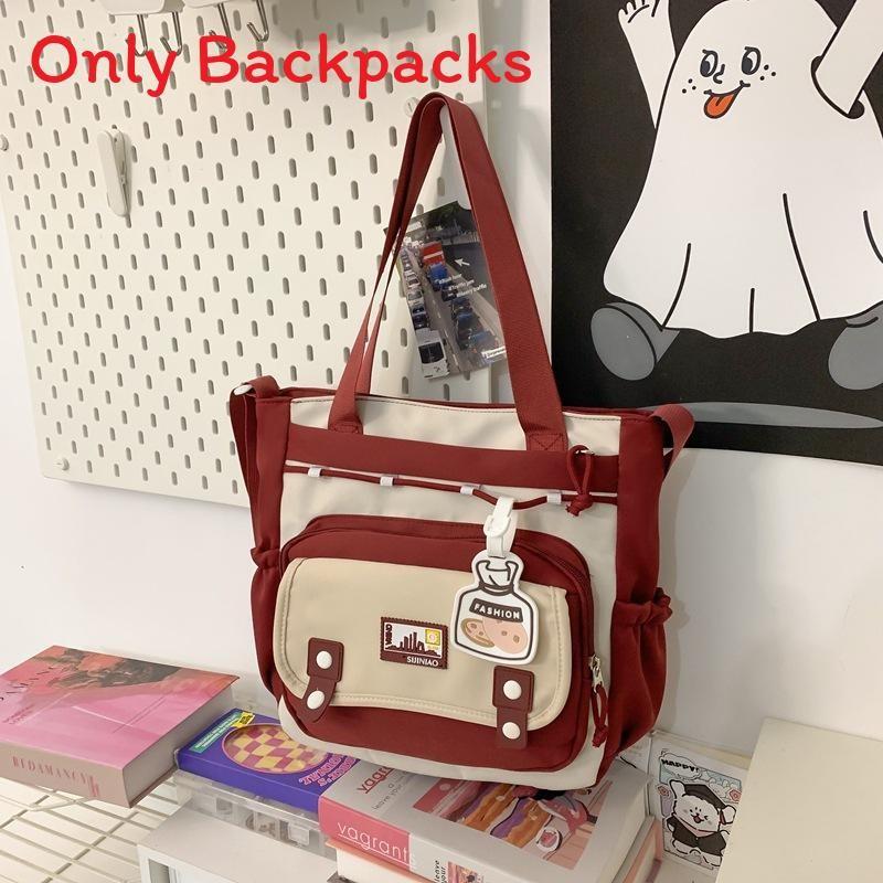 Fashion Color Collision Large Capacity Student Backpack For School Travel And