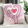Cartoon My Friend Rabbit Cushion Cover Cushion Cover Set 4Pcs 50X50 45X45 40X40 Pillowcase Decorative Sofa Home Decor