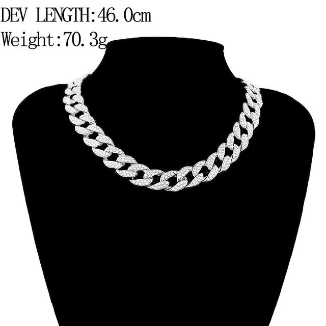 Cheap Chain Hip Hop Necklace Charms Jewelry Gold Silver Color