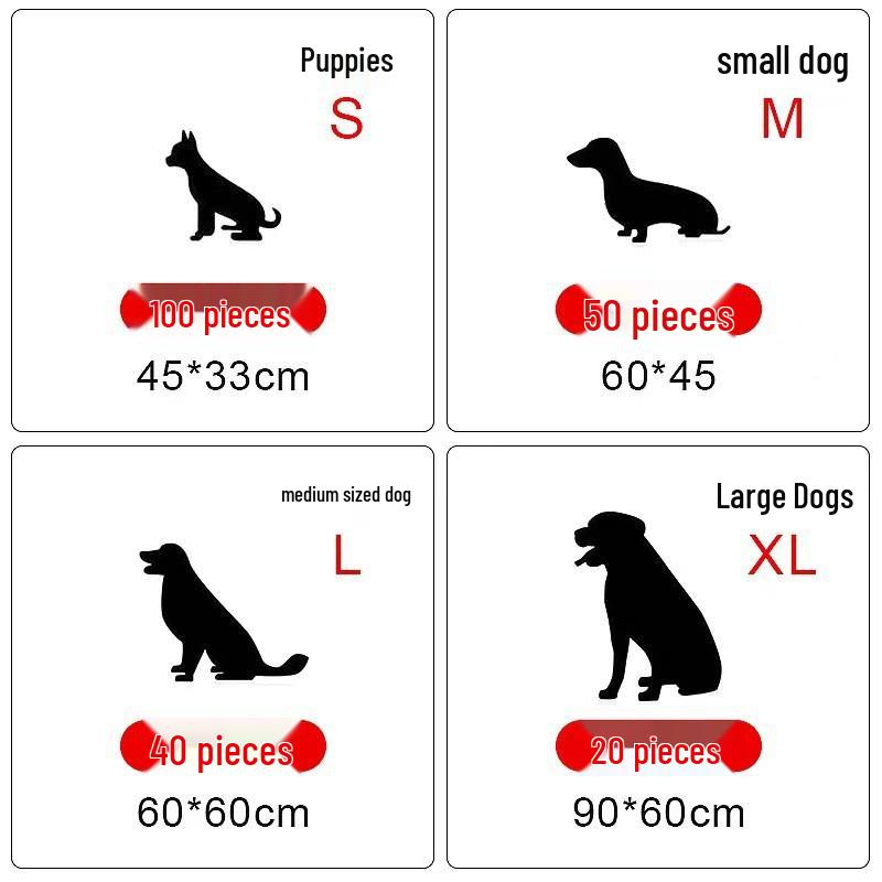 Thickened Deodorant Dog Pee Pads – Disposable & Universal Training Diapers