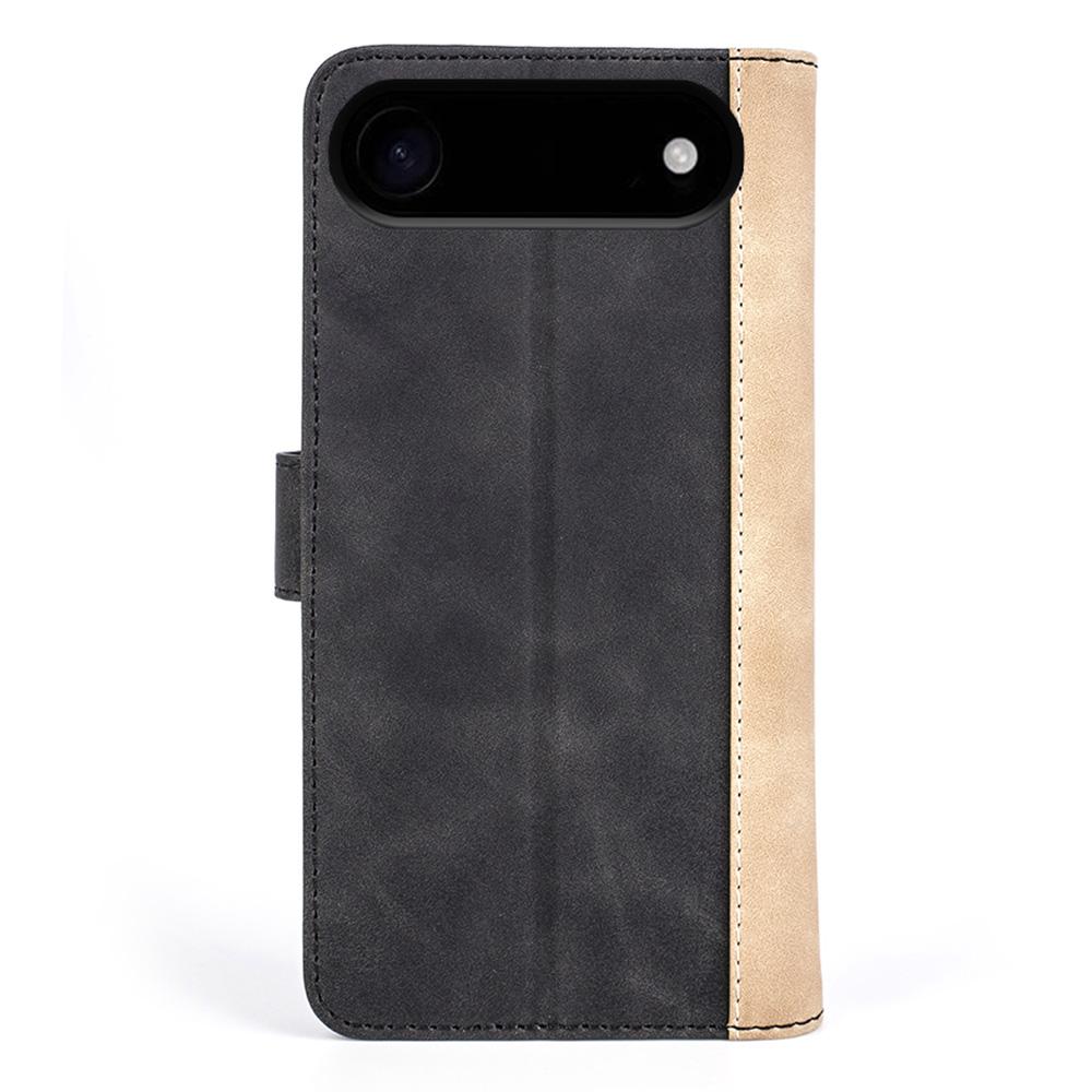 For iPhone Air Wallet Case Leather Phone Cover Splicing Color