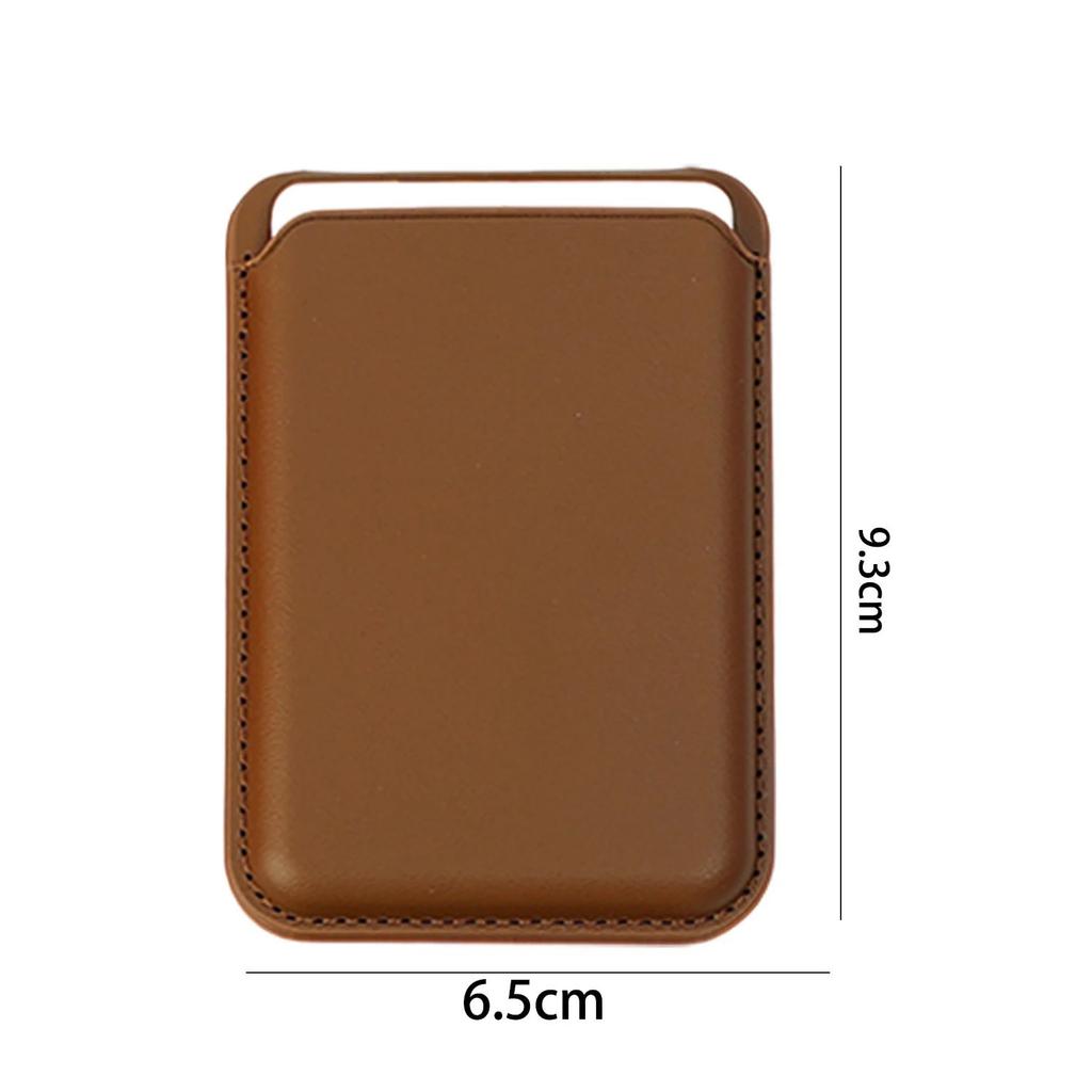 Leather Card Holder Magnetic Wallet for Magsafe Multifunctional Magnetic Phone Pouch Stand for IPhone 17 Air 16 Pro 15 14 13