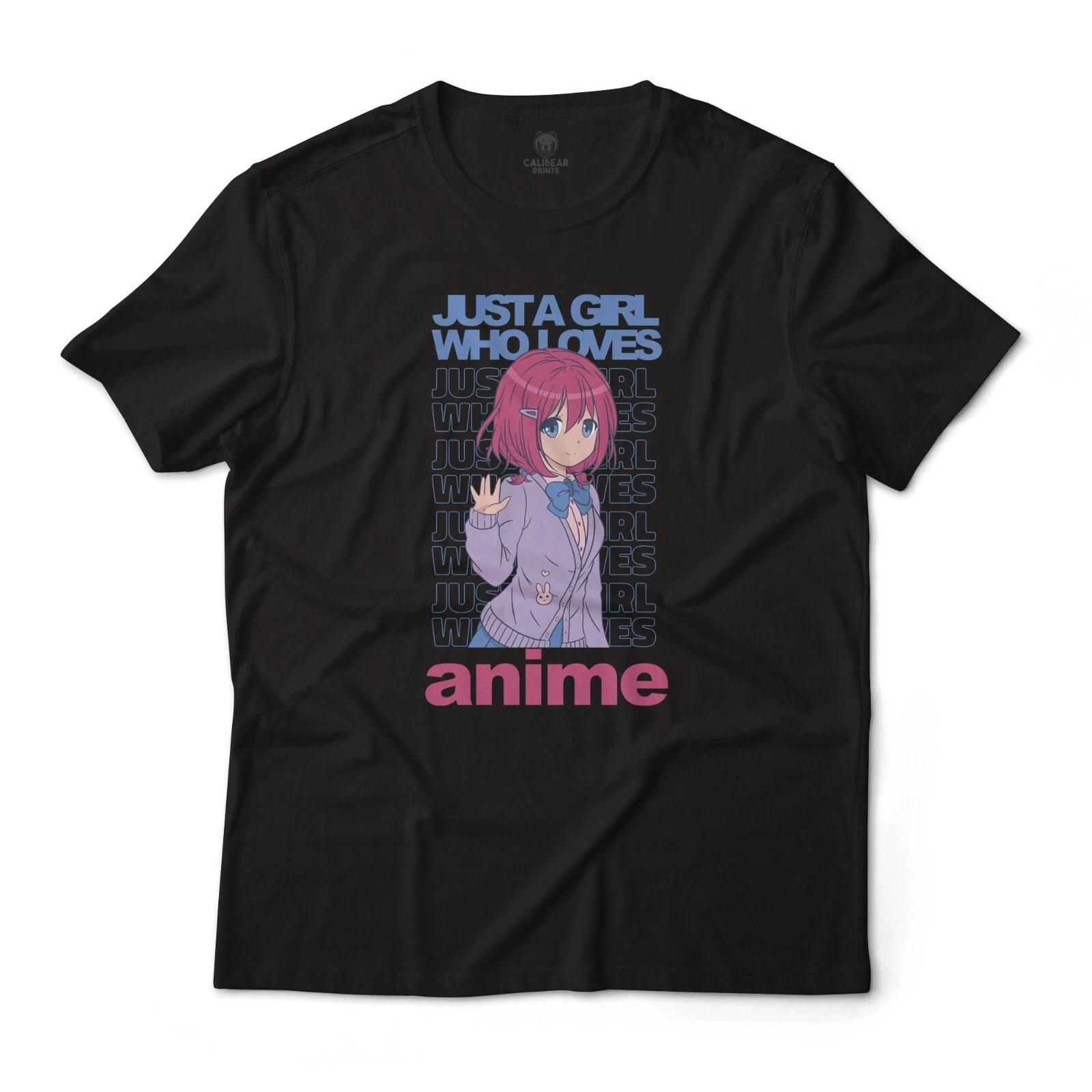 

Just A Girl Who Loves Anime Weeb Art Graphic T-T-Shirt Lightweight Tee Unisex 4XL