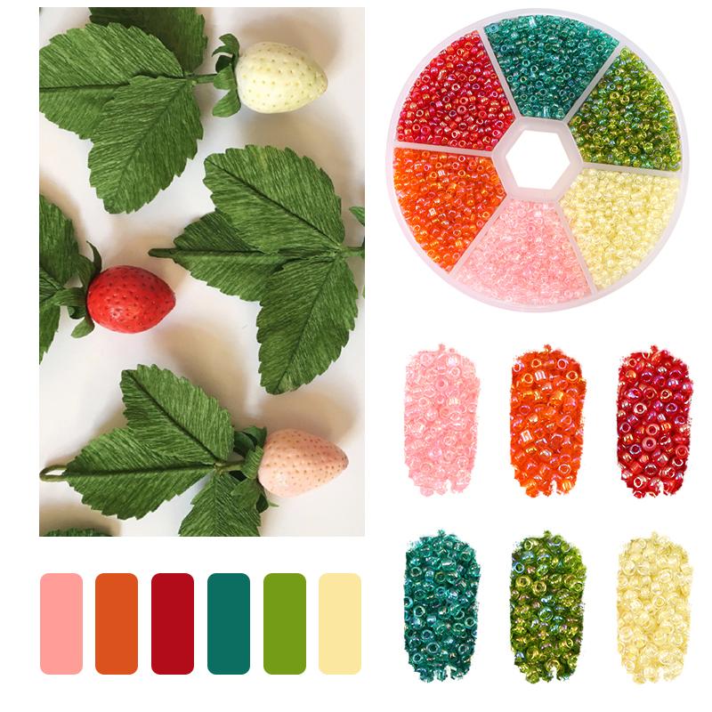 7000 Stück 2mm Rocailles Bunte Glasperlen Für Schmuckherstellungs-Kits DIY Bastelbedarf Zubehör Für Ohrringe Armband