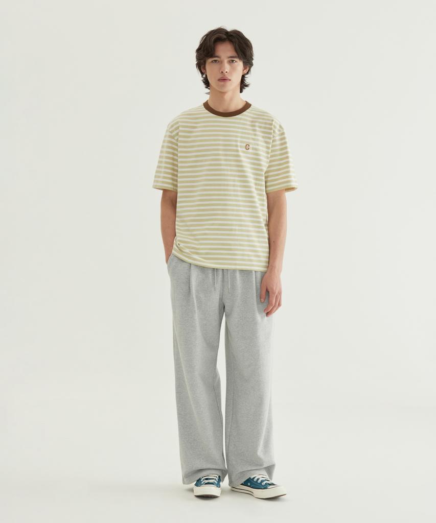 COVERNAT Signature Symbol Wide Sweatpants Melange Gray