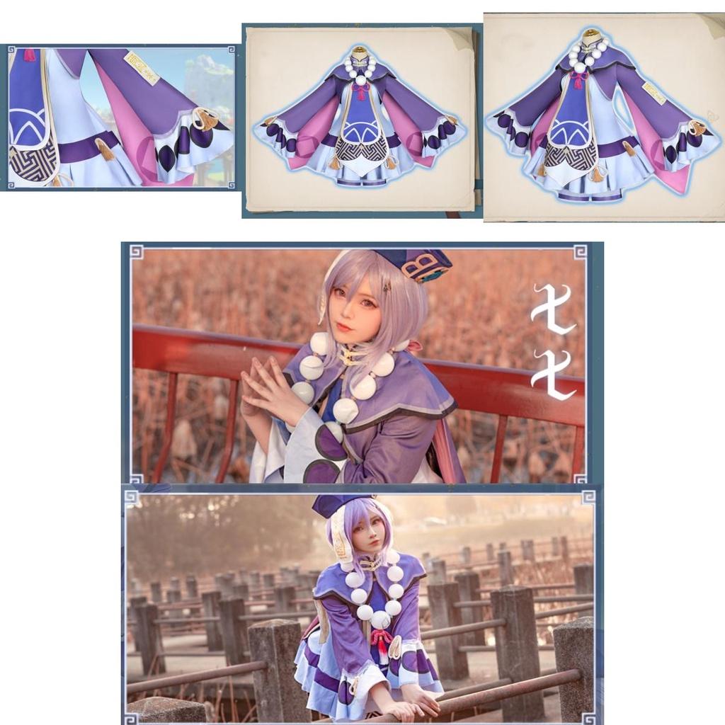 Halloween Genshin Impact Qiqi Cosplay Costume Accessories