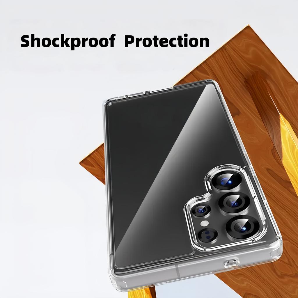 Transparent TPU Shockproof Protection Phone Case for Samsung Galaxy S26 S25 Ultra Plus FE Edge - Clear
