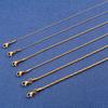 316L Stainless Steel Link Cable Neck Chain Thin Necklace for Women Ladies Gold Color Plated Choker Jewelry Accessories Her Gift