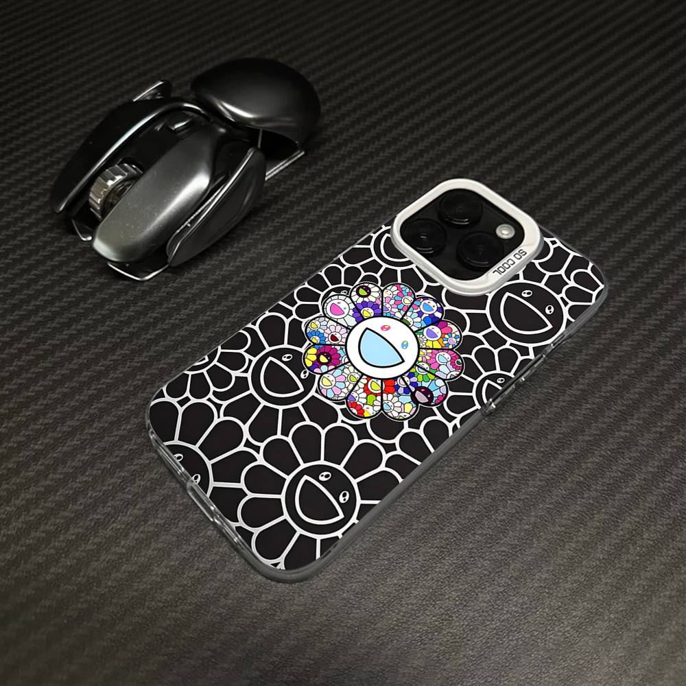 

Чехол для телефона Art T-Takashi M-Murakami для iPhone 17 16 15 14 11 12 13 Pro Max Pro Plus Цветной Серебристый Чехол iPhone 14 pro