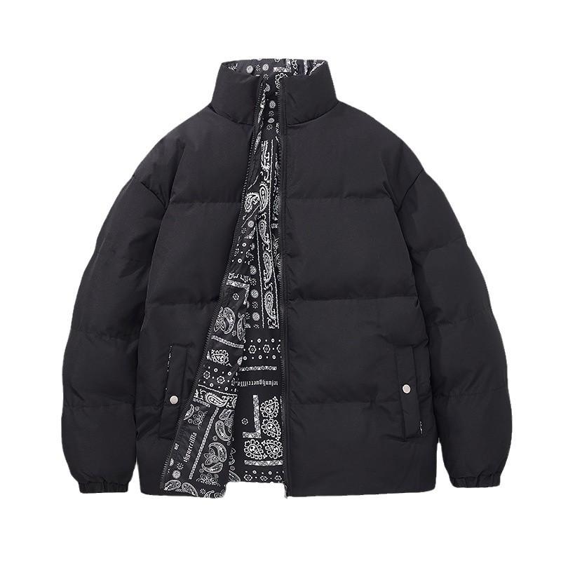 Doppelseitige Baumwolljacke Herrenjacke Winter Baumwolljacke Verdickt Übergröße Eigenständig Perlenbaumwolljacke Herrenjacke