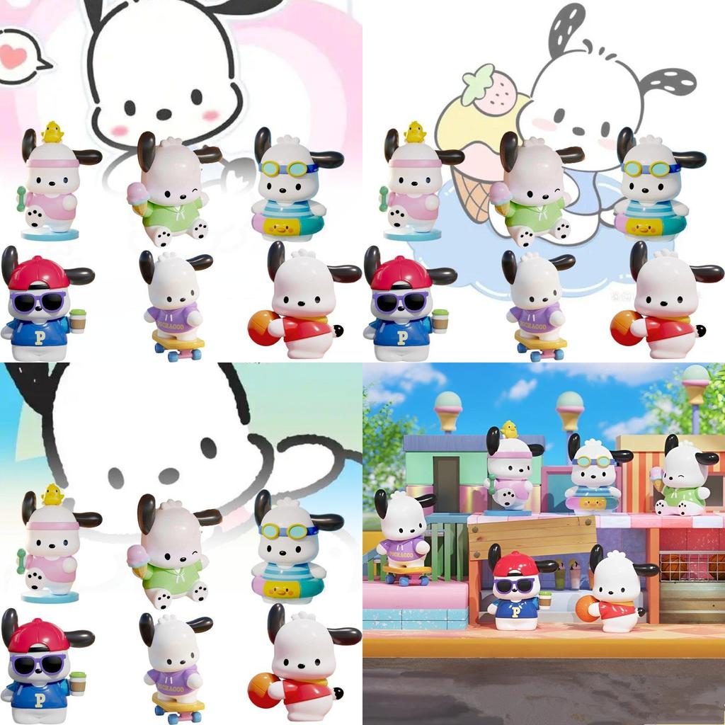 Adorable Sanrio Pachi Dog Go Anywhere Series Blind Box Pvc Figure For Collectors