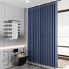 Vattentätt Vikbart Duschdraperi för Toaletter och Badrum, Stansfri Imitation Linne Avdelare.