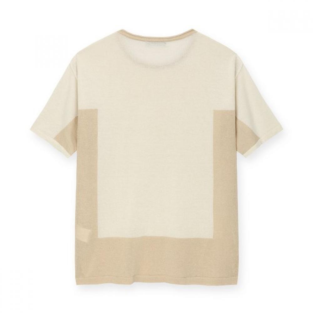 Furina Linen CoTTon Basic KniT T shirT