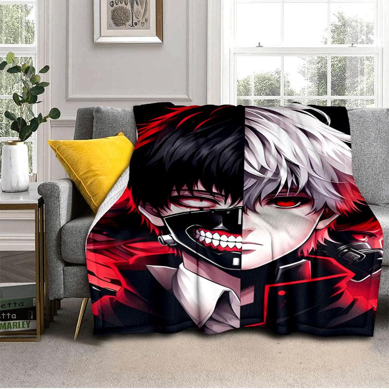Tokyo Ghoul Kaneki's Struggle Blanket Suitable for Sofas, Beds, Offices, And Camping - Perfect Gift for Halloween Christmas