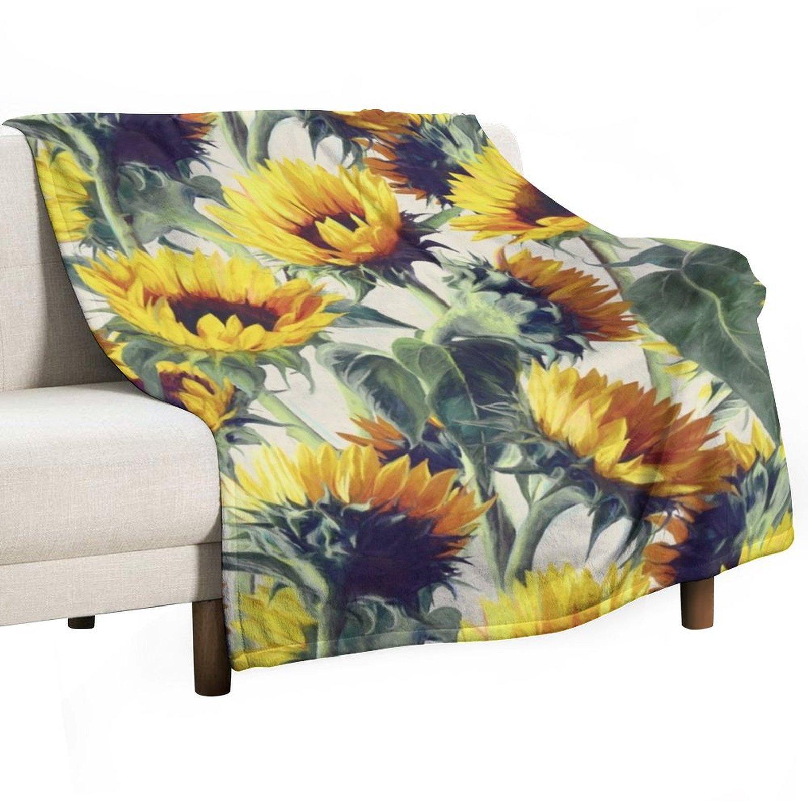 

Sunflowers Forever Throw Blanket Blankets For Sofas Sofa Sofa Quilt Hair Blankets 30x40in
