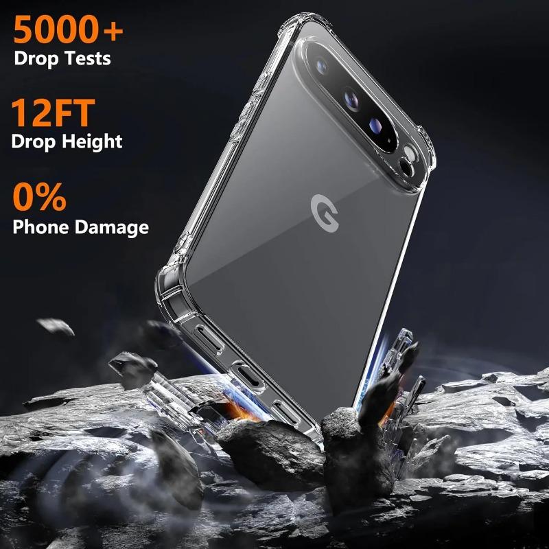 Airbag Anti-knock Clear Case for Google Pixel 9A 10A Soft Transparent Silicone TPU Cover for Google 9 10 Pro XL 7 8 6 6A 7A 8A