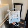 Schoolbag1011 Autumn and Winter New High-end Niche Plaid Backpack Women's Versatile Fashion Travel Small Backpack Schoolbag