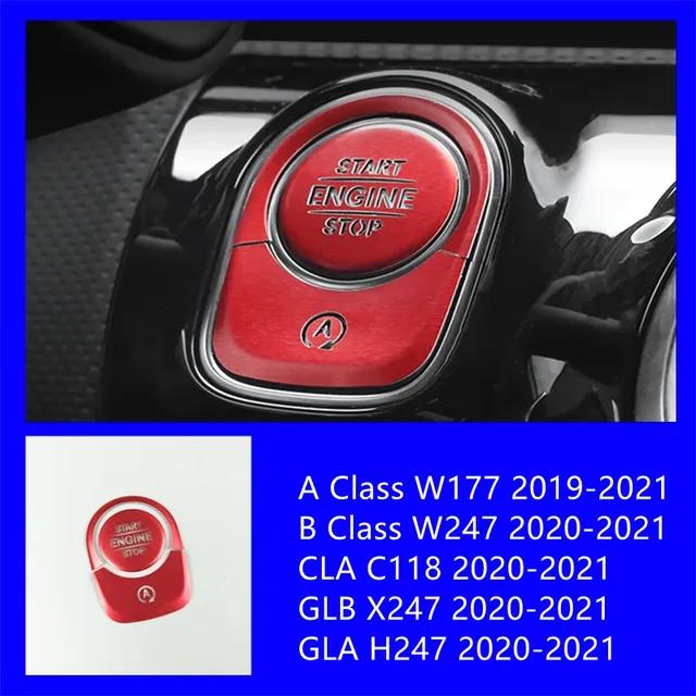 Car Window Glass Lifting Button Sticker Trim For Mercedes Benz W167 W213 W205 W177 X247 X167 C118 H247 Seat Heating Accessories