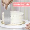 12 Inches Stainless Steel Cake Scraper Leveler and Smoother Metal Cake Scraper Frosting Smoother Baking Scraper Tool for Buttercream