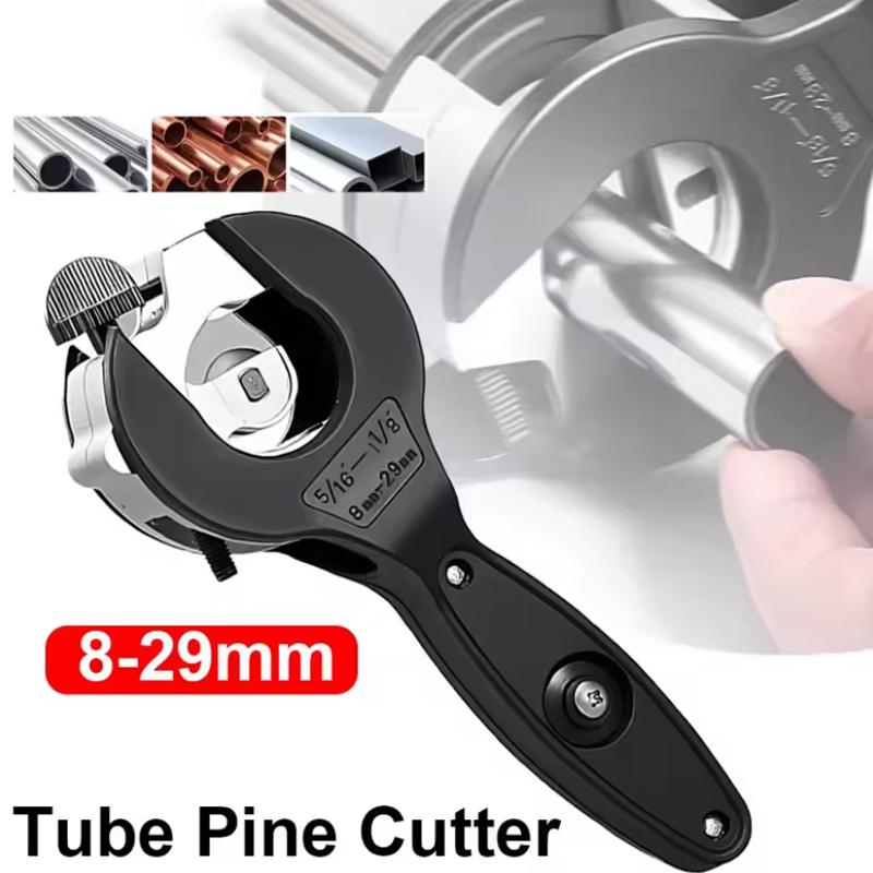 Ratcheting Tubing Cutter 8-29mm Universal Pipe Cutter For Stainless Steel Copper Aluminum Hose Cutting Hand Tool For Plumbing