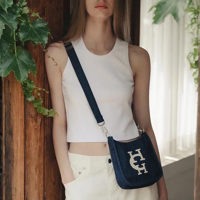 HCH Embroidered Mini Bag_INDIGO