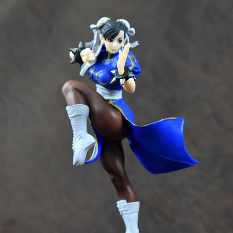 Street Fighter Anime Figure Chun Li Battle Costume Action Figure Collection Model Doll Toys