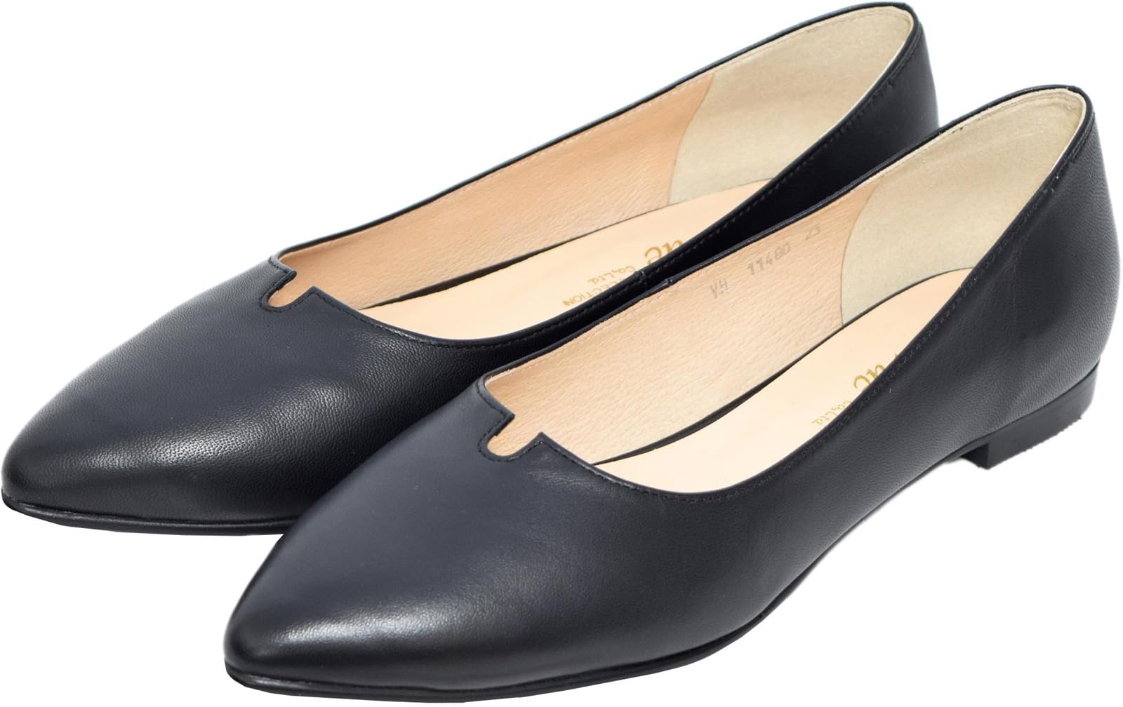 

[View] Women s VM11480 Deep Low Heel Pumps, Black, Size 23.5 cm