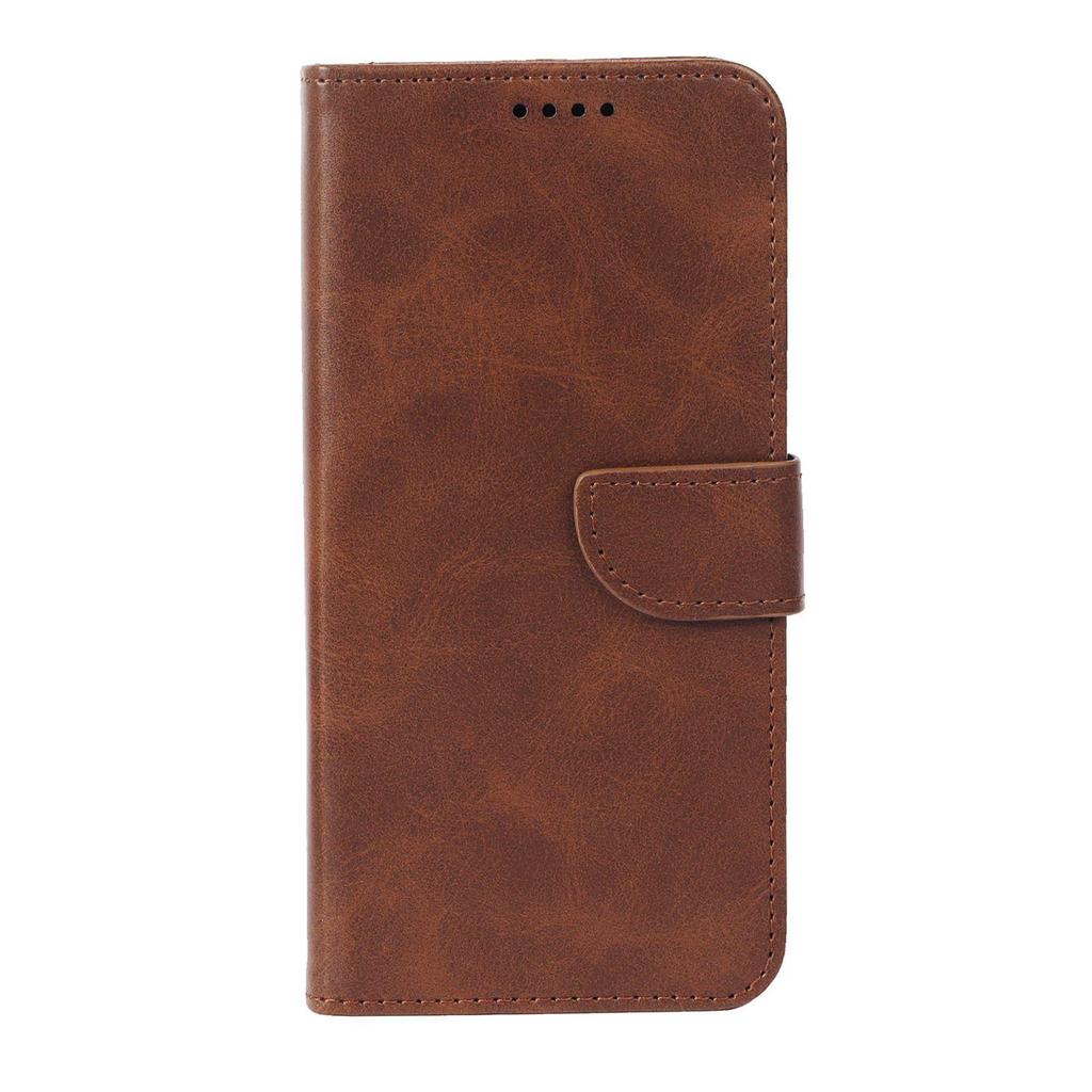 Etui na telefon Motorola Moto G56 5G ze skóry cielęcej z klamrą nożową (Wersja zagraniczna)