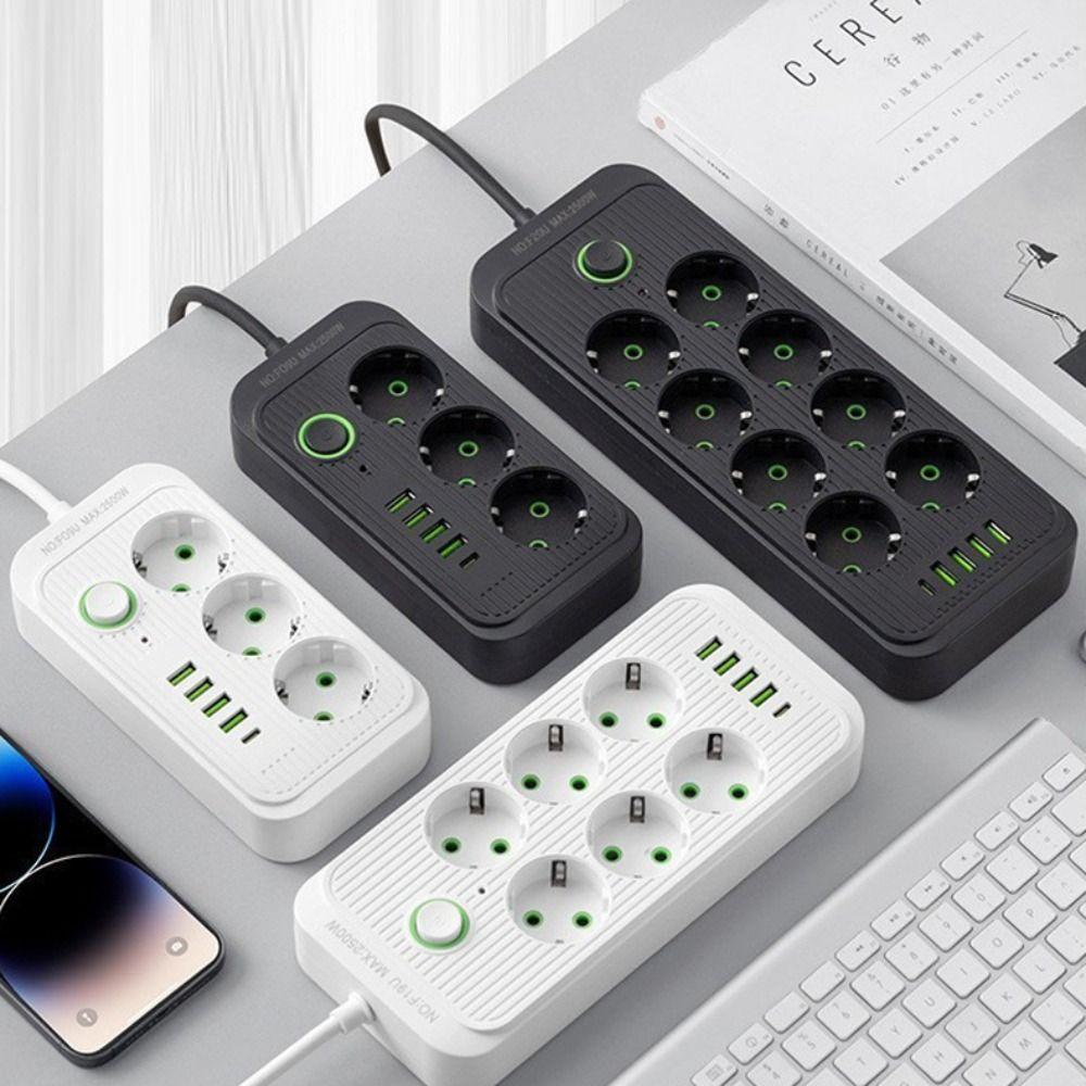 Quick Charge Multitap Socket USB Type C Electrical Power Strip Electrical Socket  AC Power