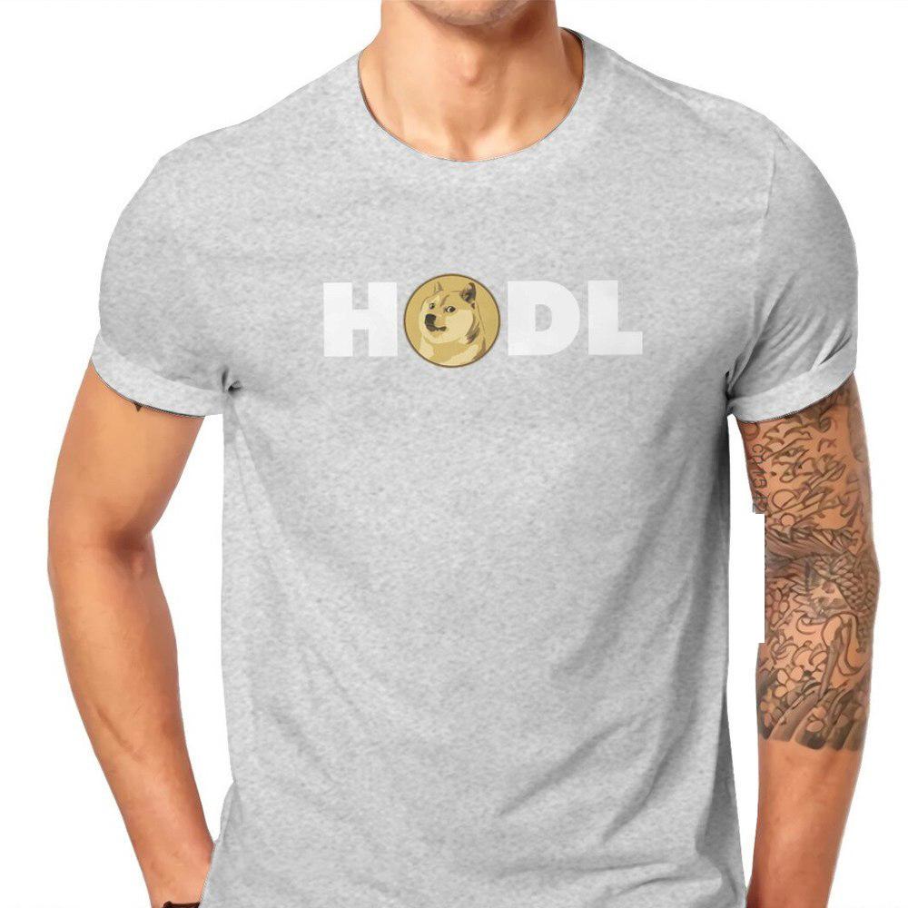 Bitcoin Cryptocurrency Art Dogecoin Hodl Tshirt Camisas Graphic Men Classic Mens Camisa Streetwear Cotton Harajuku T Shirt S