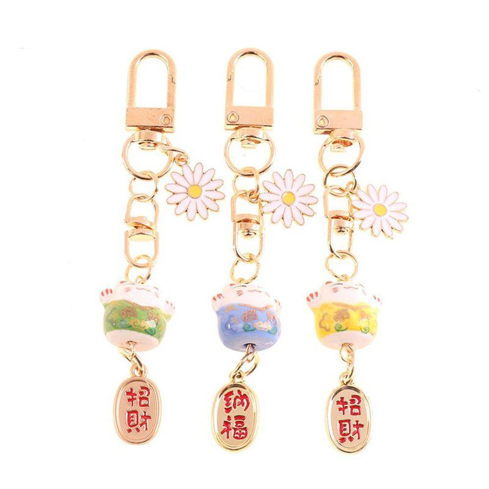 Bag Pendant DIY Maneki Neko Trinkets Mobile Phone Straps Mobile Phone Lanyard Lucky Cat Keychain