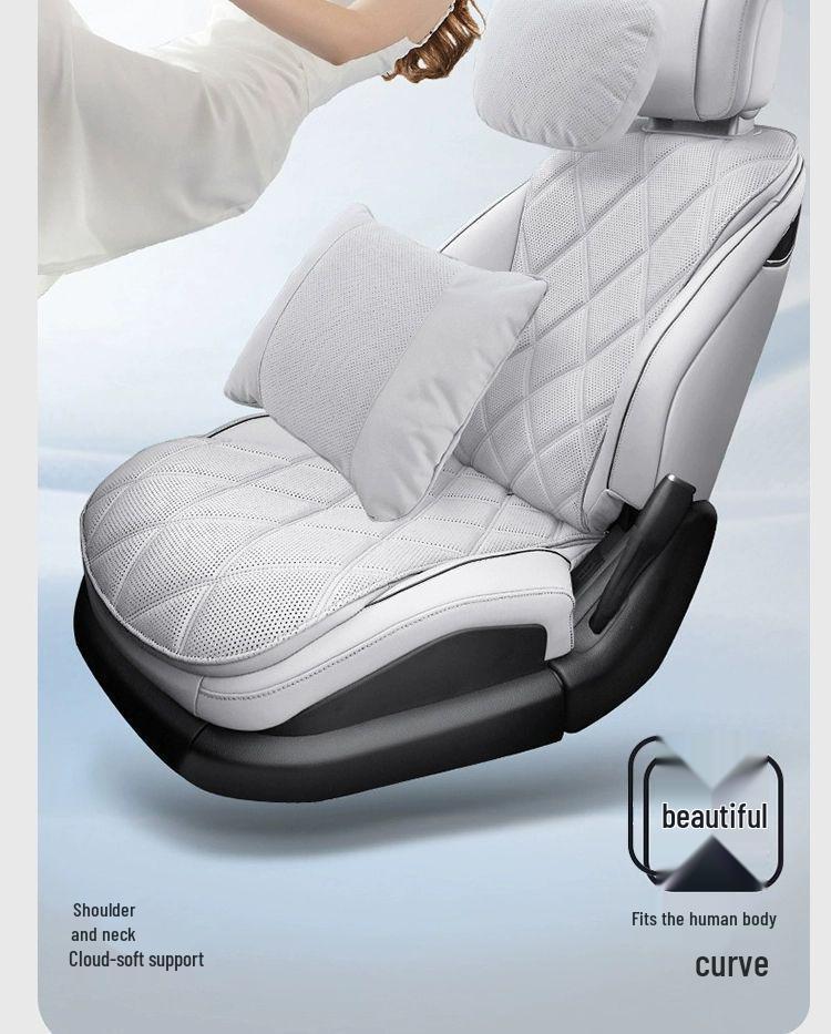 Universal Car Headrest & Lumbar Support Pillow Set - All Seasons 2025 New Maybach Seat Cushion