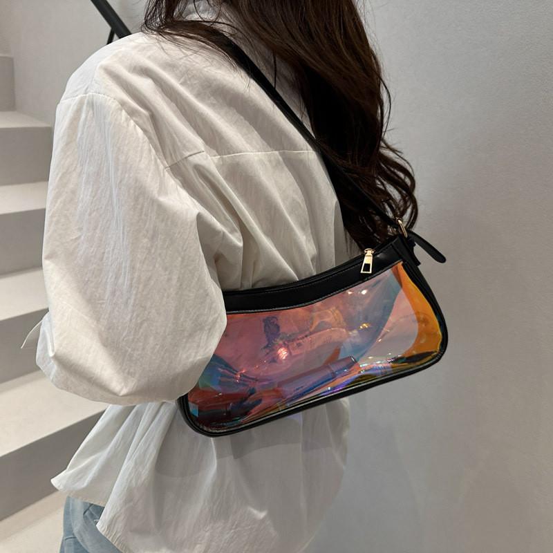 Underarm Shoulder Transparent Bag For Daily Use Handbag Outdoor Fashion Gift