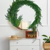 Artificial Christmas Wreath: Soft PE Pine Needles & Cypress with Norfolk Pine Greenery
