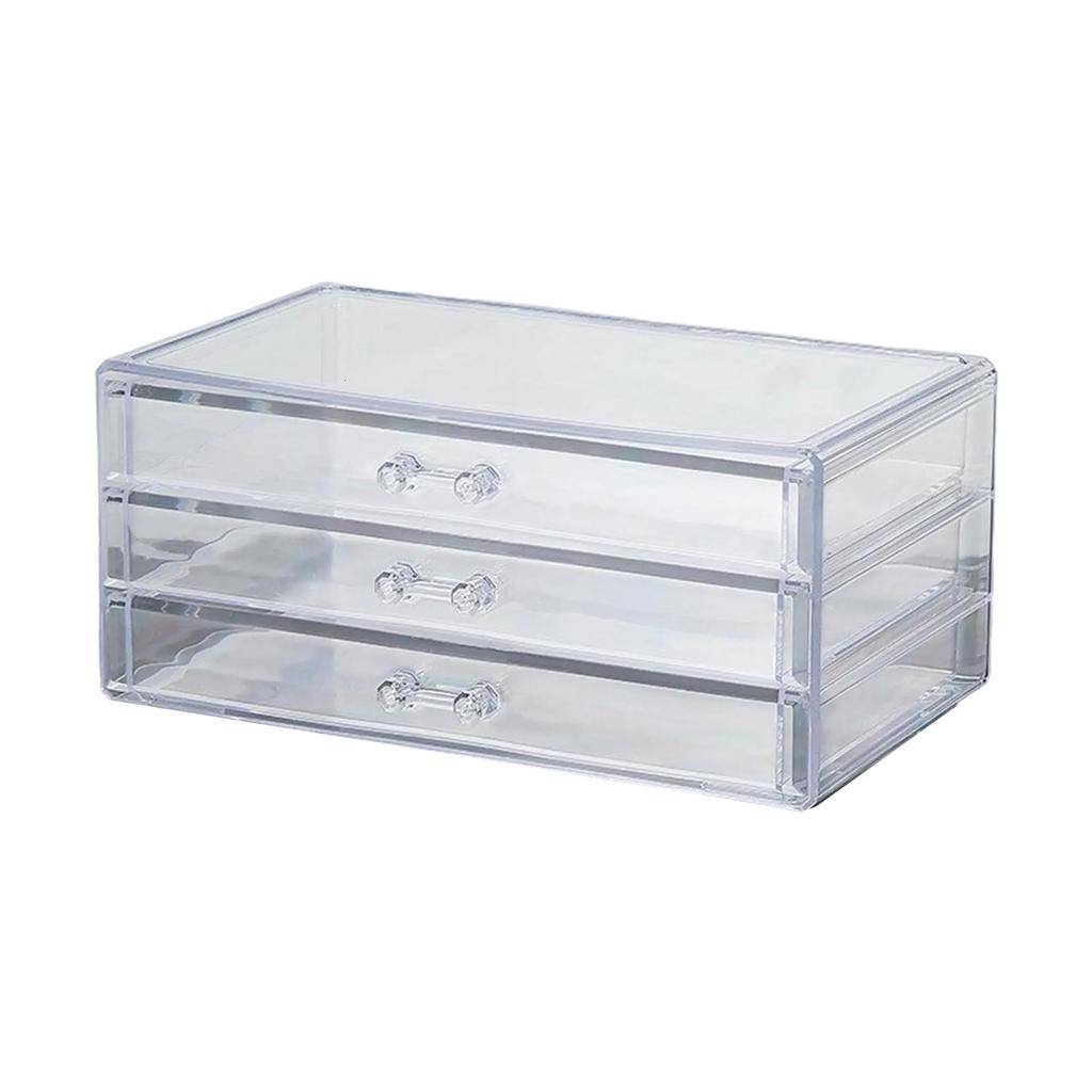 Dustproof Acrylic Organizers Drawers Space Saving Makeup and Jewelry Drawer Organizers with Easy Clean Acrylic Material