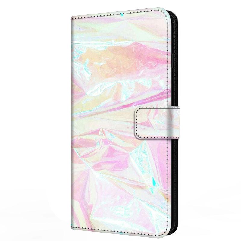 Custodia a libro in pelle per Moto One Action / Vision / Macro / Zoom Custodia Portafoglio Marmo Slot per Carte Magnetico per Motorola One Vision