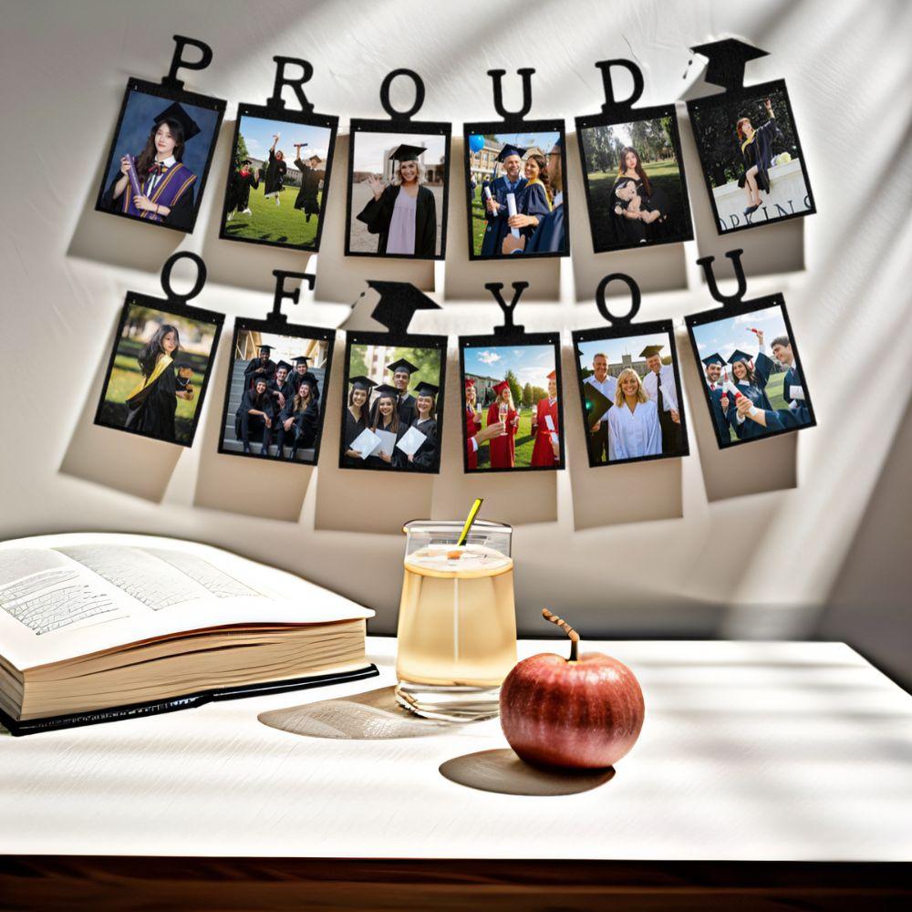 Celebrate Picture Banner Proud of You Graduation Hanging Decor Graduation Photo Banner  Classmates