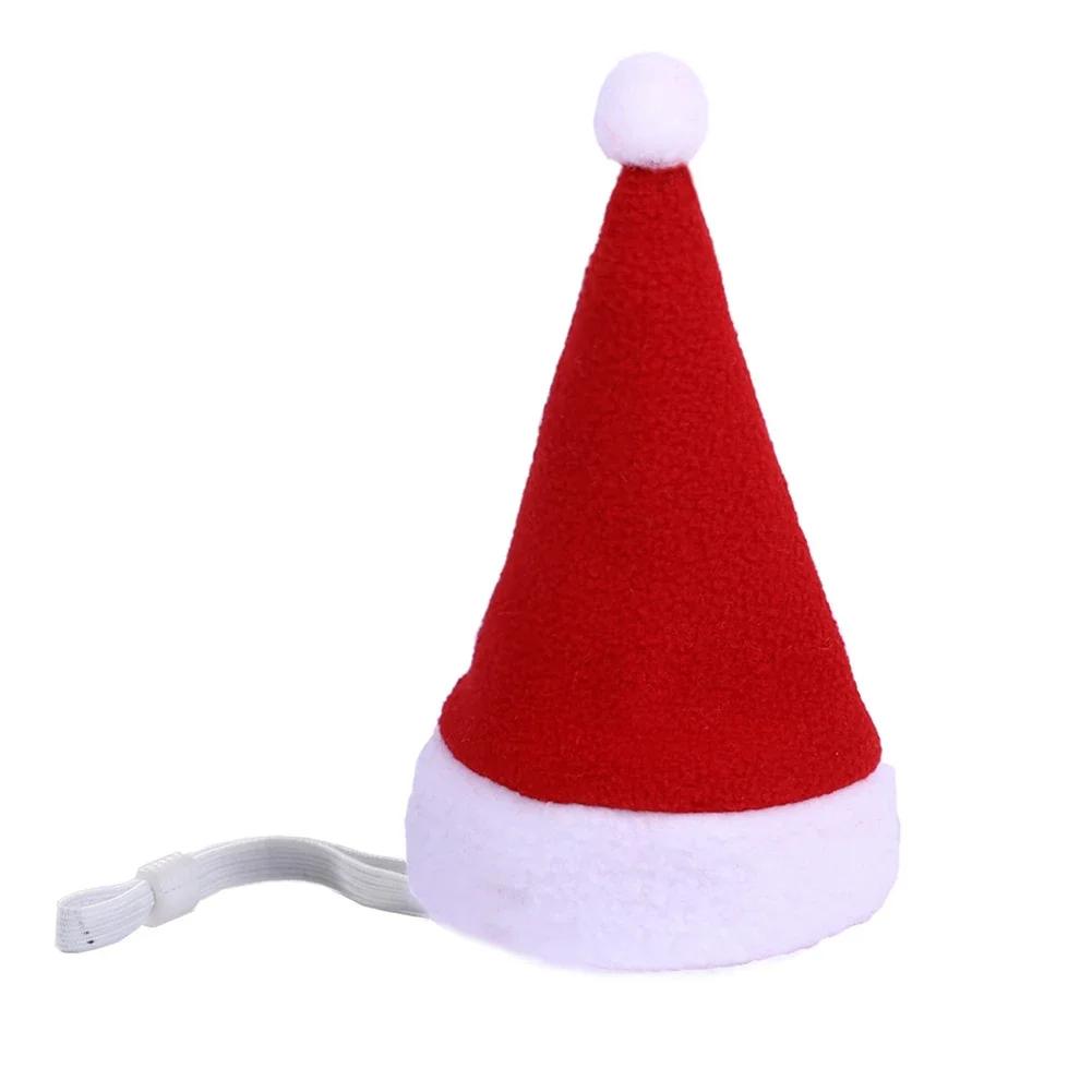 Chapéu de Cão Chapéu de Natal Listrado para Animais de Estimação Multicolorido Gato Cão Fantasia Chapéu para Cabeça Chapéus para Cães de Estimação para Decoração de Festa de Natal