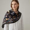 Floral Print Women's Necktie Imitation Silk Decorative Headscarf Floral Triangle Scarf  Travel