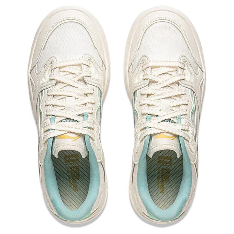 Li-Ning Future Flow Comfortable Versatile Wrap Durable Low-Top Skate Shoes Women Sneakers White AGCV042-1