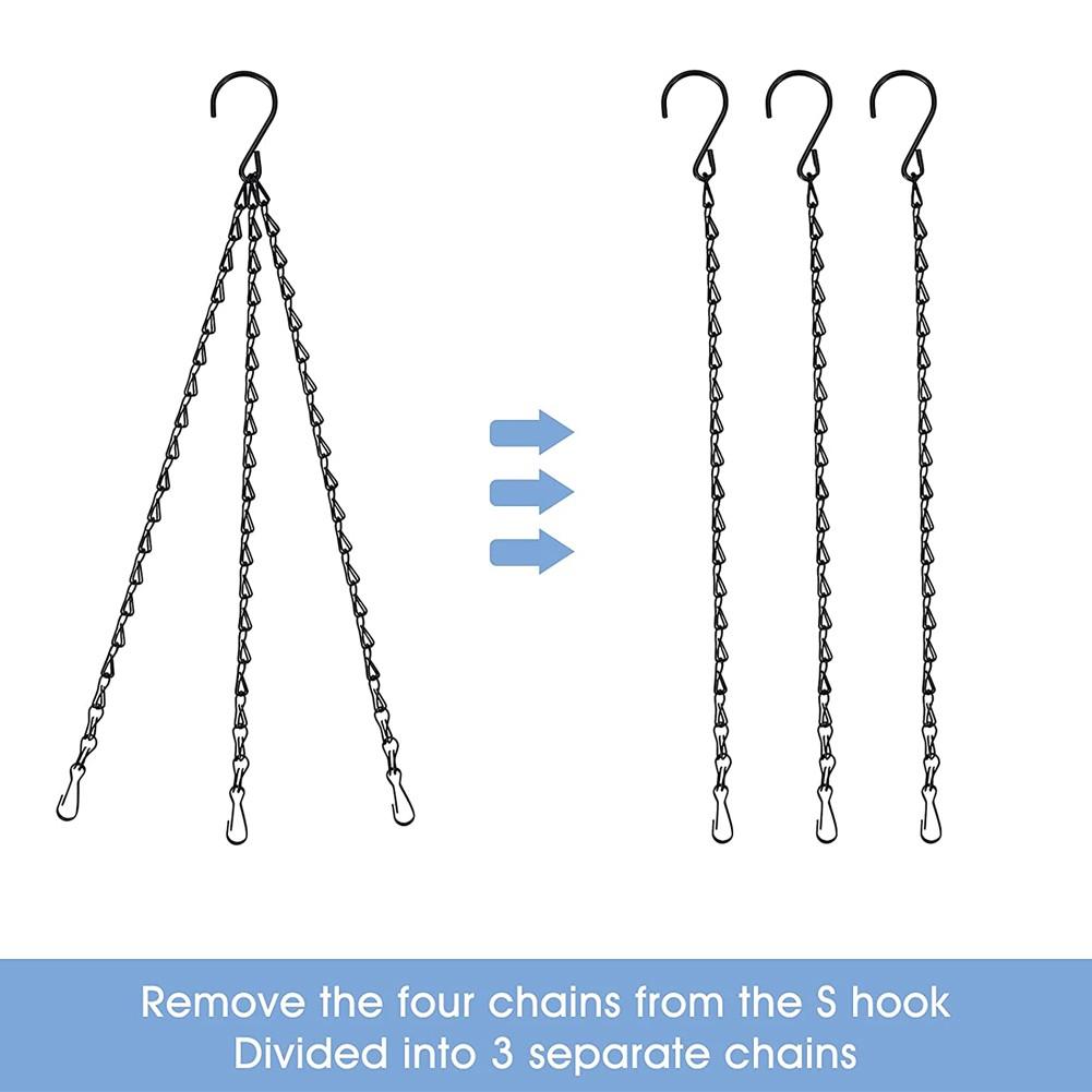 Závěsný řetízek 3,0 * 55 mm 32 mm Délka 50 cm 5ks Černý