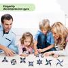 10pcs Dart Model Fingertip Gyroscope Black Technology Creative Finger Rotation Stress Relieving Tool Student Children's Toy