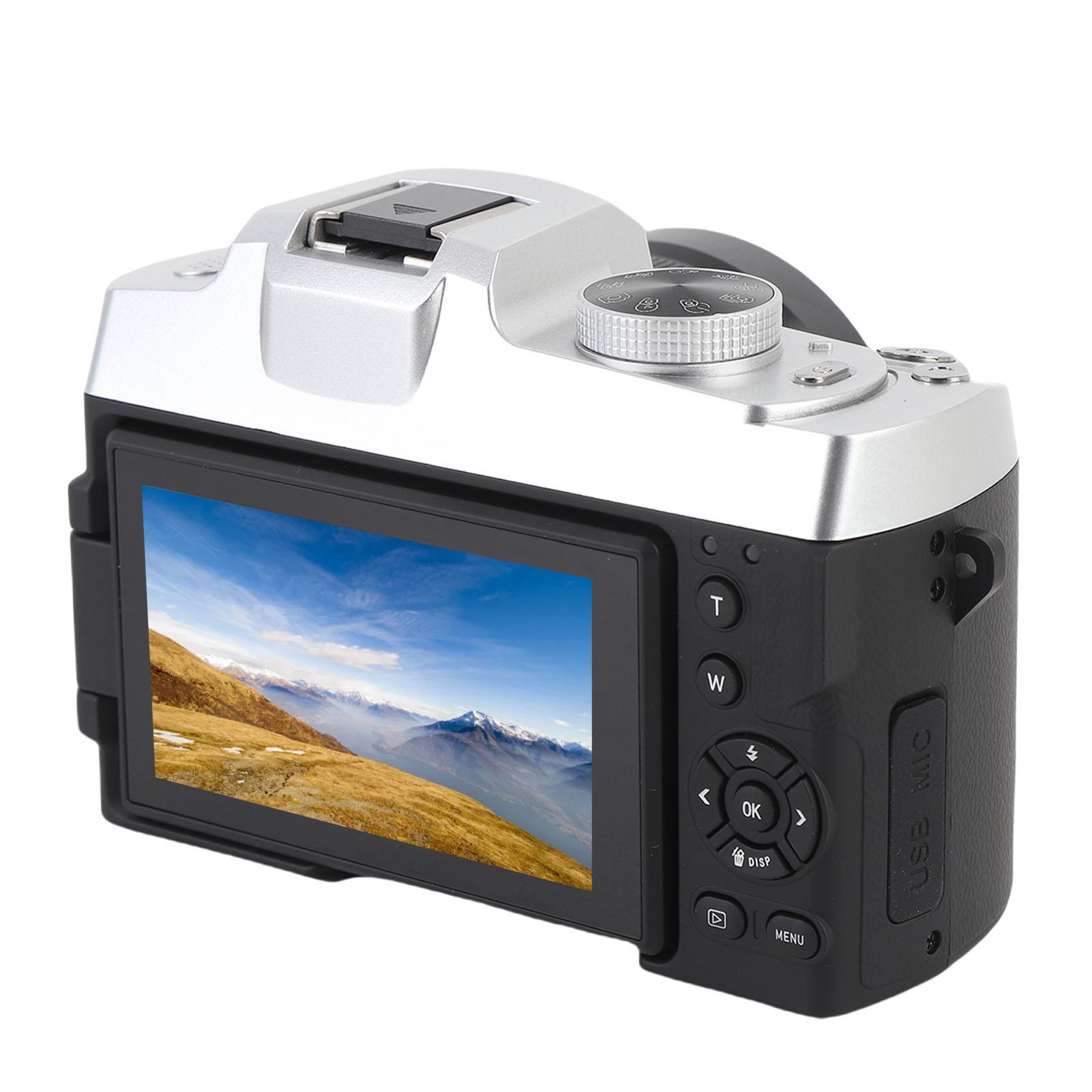 

UHD Digital Camera 6K 84MP 18X Zoom Autofocus WiFi Camera with 3 Inch 180 degrees Flip Screen Flash for Travel чорний