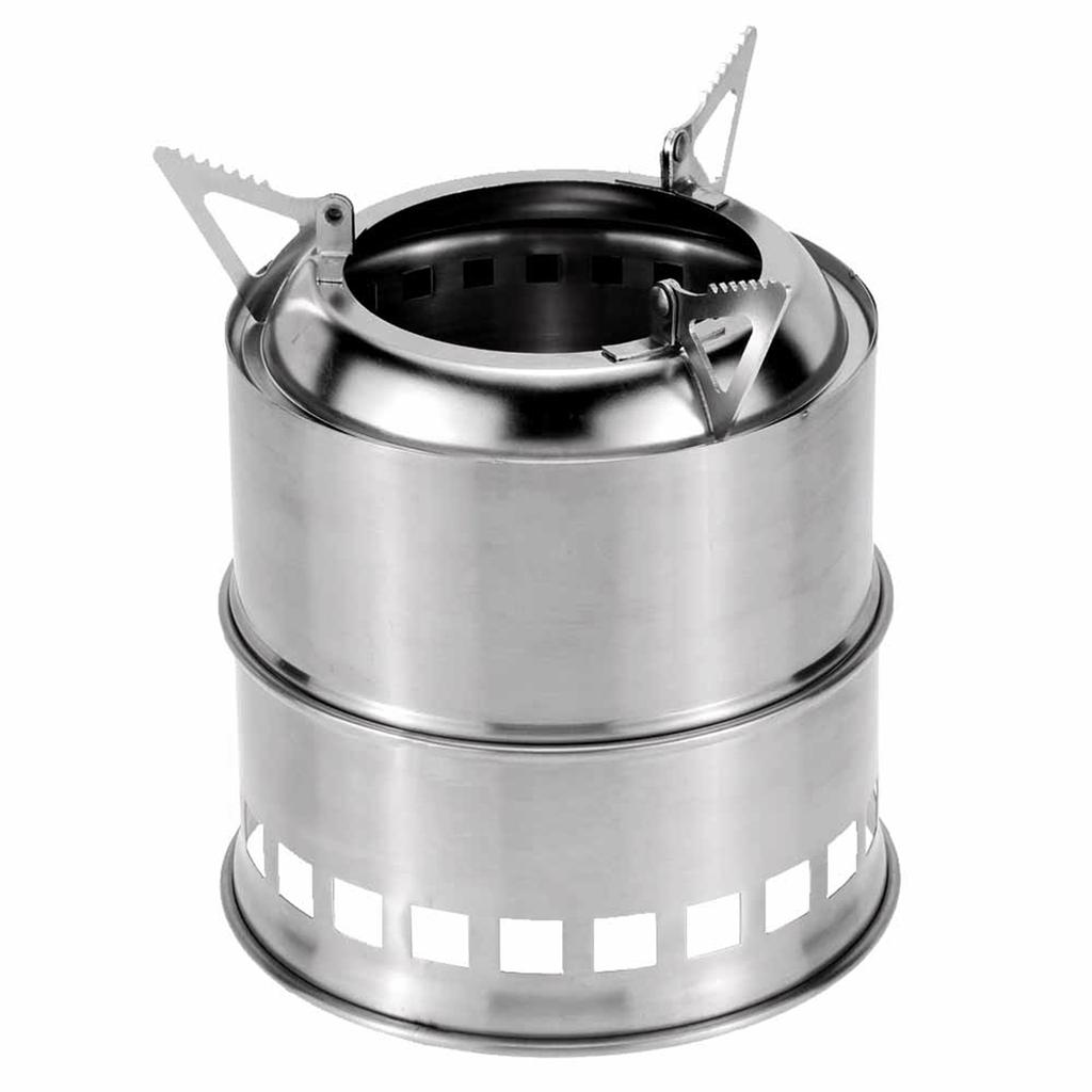 Portable Stainless Steel Lightweight Wood Stove Alcohol Stove Burner Outdoor Cooking Picnic BBQ