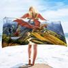 Majestic Dragon Bath Towel - Fantasy Design, Soft Absorbent, Perfect for Summer Fun, Adds Adventure to Your Beach Days