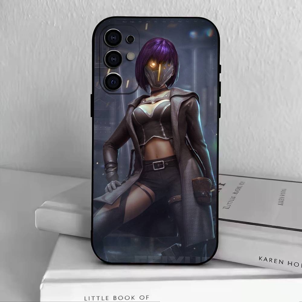 L-Ling Cage Phone Case For Samsung S25,S24,S21,S22,S23,S30,Ultra,S20,Plus,Fe,Soft Silicone Black Cover